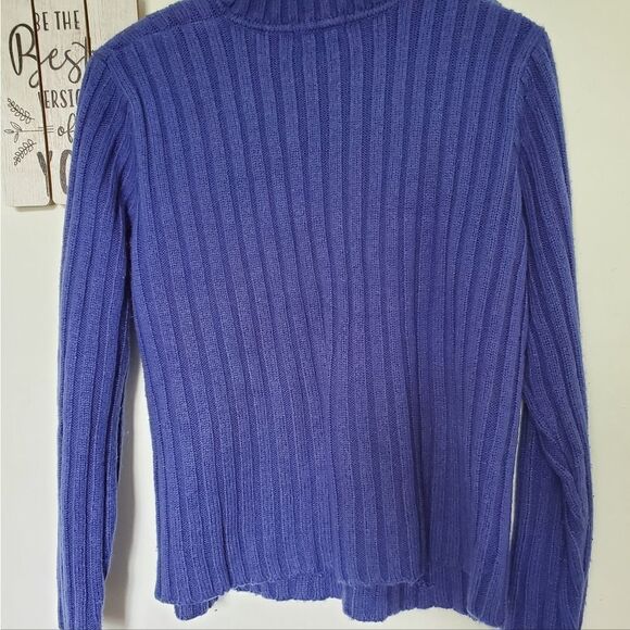 Karen Scott Pullover Crewneck Sweater Royal Blue Size L - Picture 2 of 11